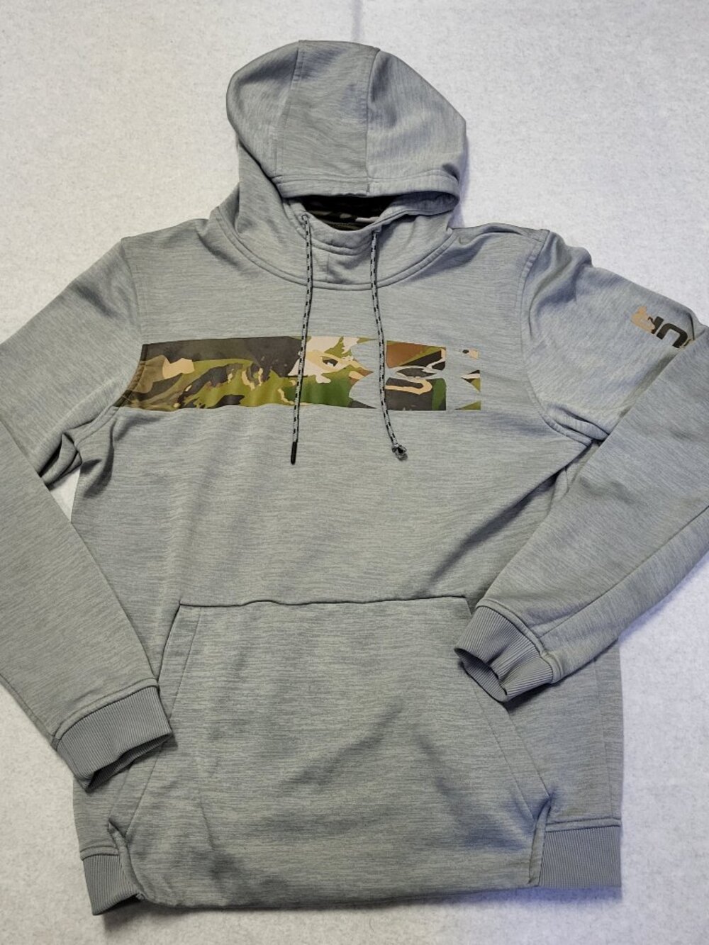 Under Armour UA Coldgear Camo Hunt Hunting Hoodie Size Small Forrest Camo